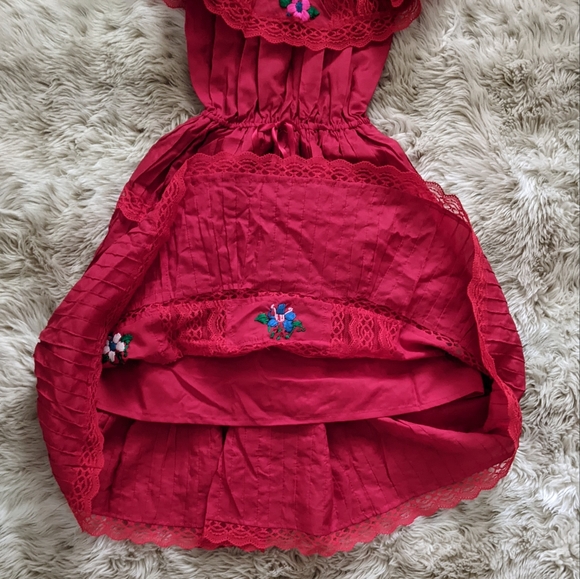 Vintage red dress - Picture 6 of 8